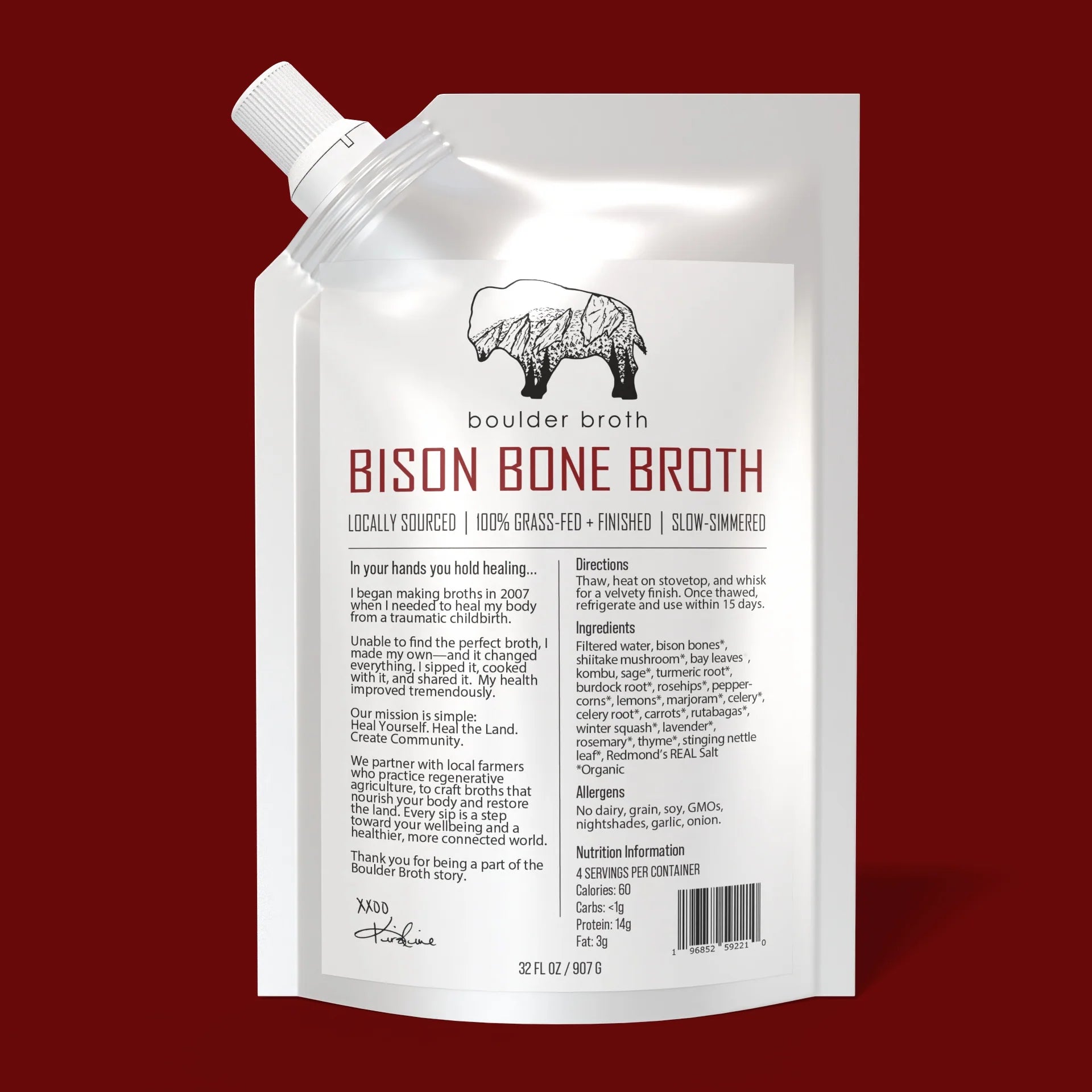 Boulder Broth Bison Bone Broth