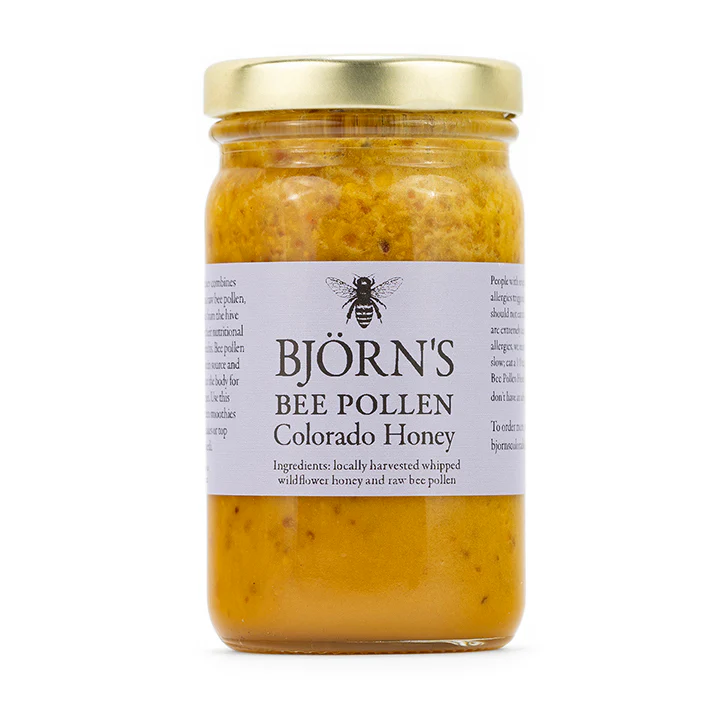 Bjorn's Colorado Bee Pollen Honey (whipped) - 10.5 oz jar