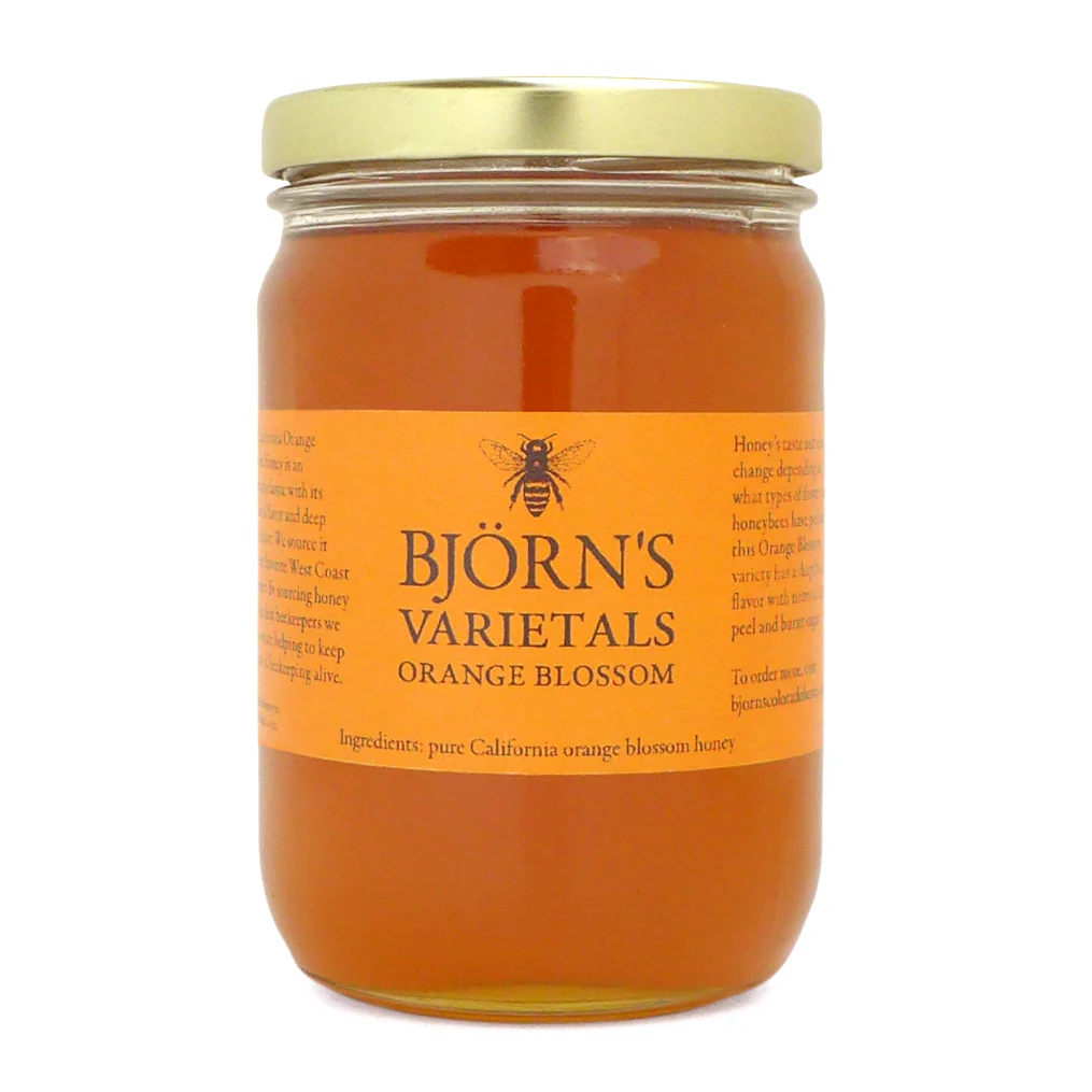Bjorn's Colorado California Orange Blossom Honey - 16 oz jar
