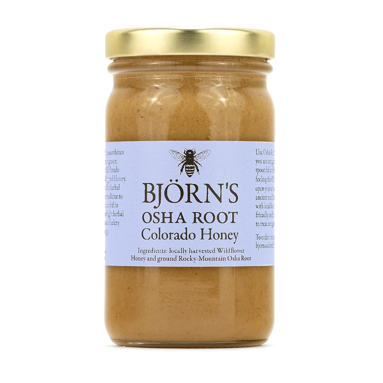 Bjorn's Colorado Osha Root Honey (whipped) - 10.5 oz jar