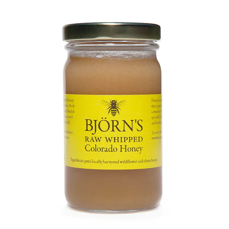 Bjorn's Colorado Raw Whipped Honey - 10.5 oz jar