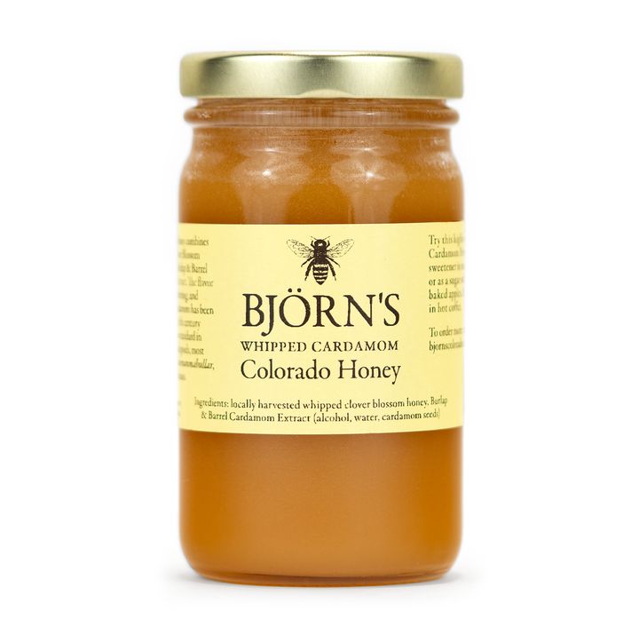 Bjorn's Colorado Whipped Cardamom Honey - 10.5 oz jar